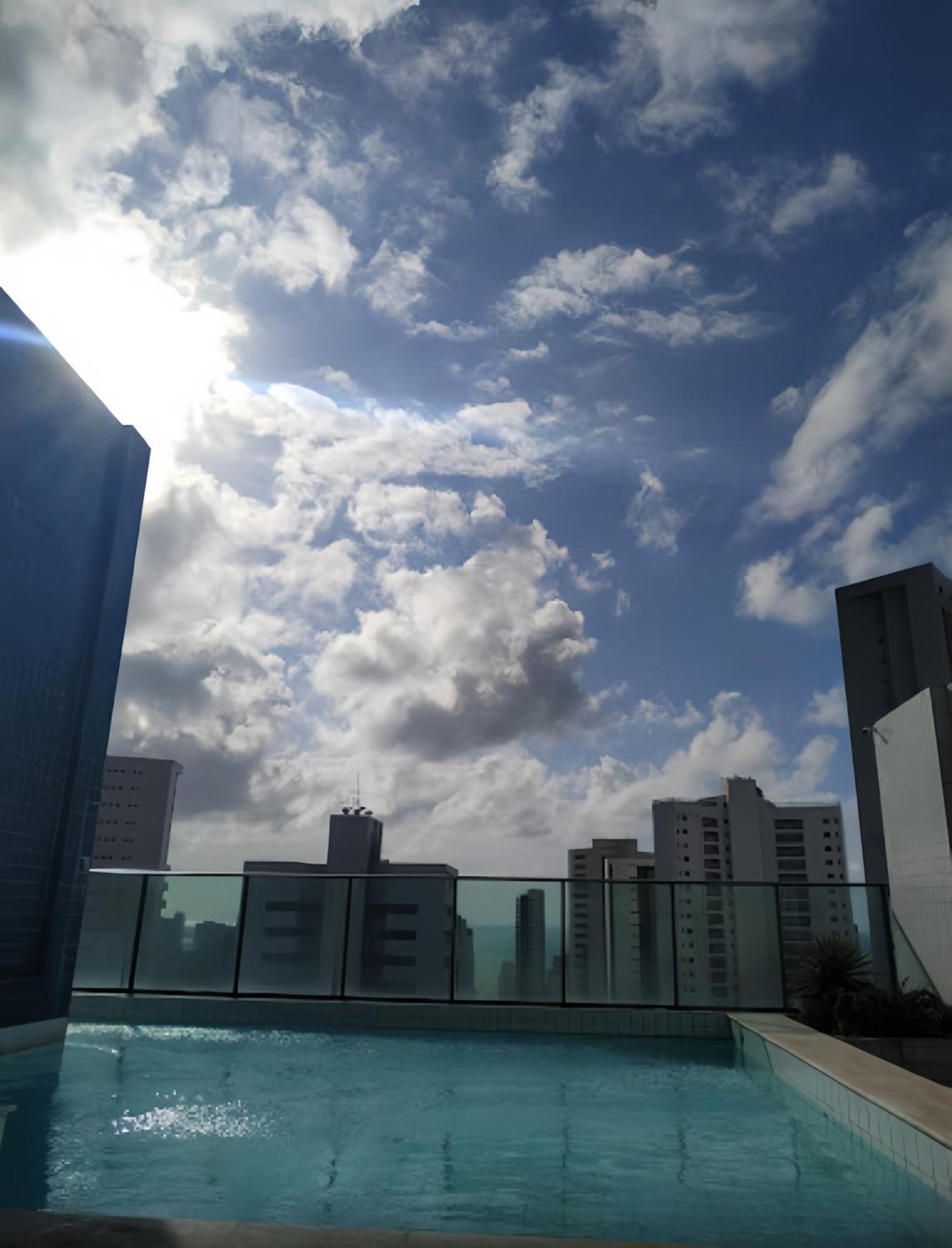 Flat Piscina No Rooftop Aluguel Temporada Em Récife Extérieur photo